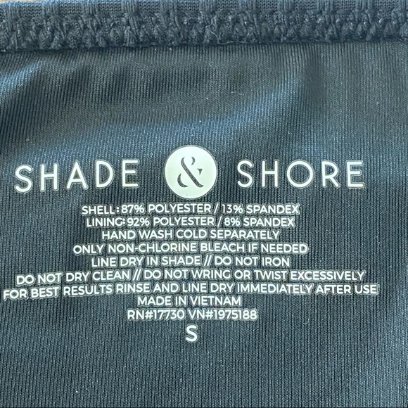 Ribbed Strappy Side Cheeky Black Bikini Bottom - Picture 7 of 7